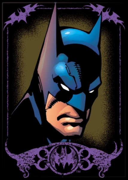 DC Comics Batman Face in Blue Frame Comic Art Refrigerator Magnet NEW UNUSED