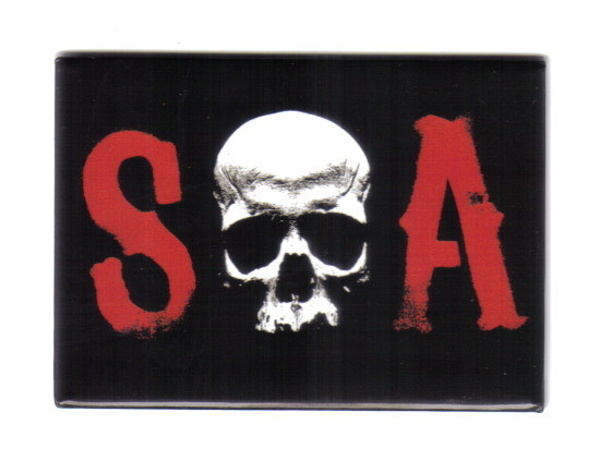 Sons of Anarchy TV Series S Skull A Logo Refrigerator Magnet, NEW UNUSED picture