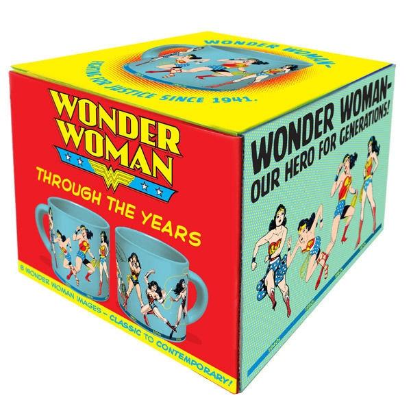 DC Comics Wonder Woman Art Through The Years 14 oz Ceramic Coffee Mug NEW UNUSED