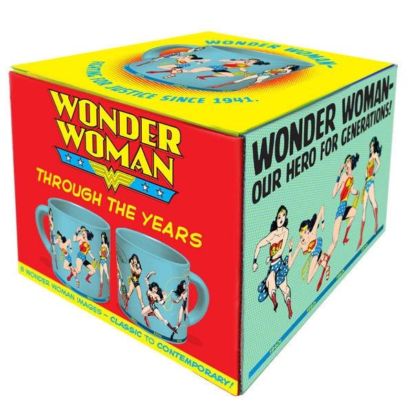 DC Comics Wonder Woman Art Through The Years 14 oz Ceramic Coffee Mug NEW UNUSED picture