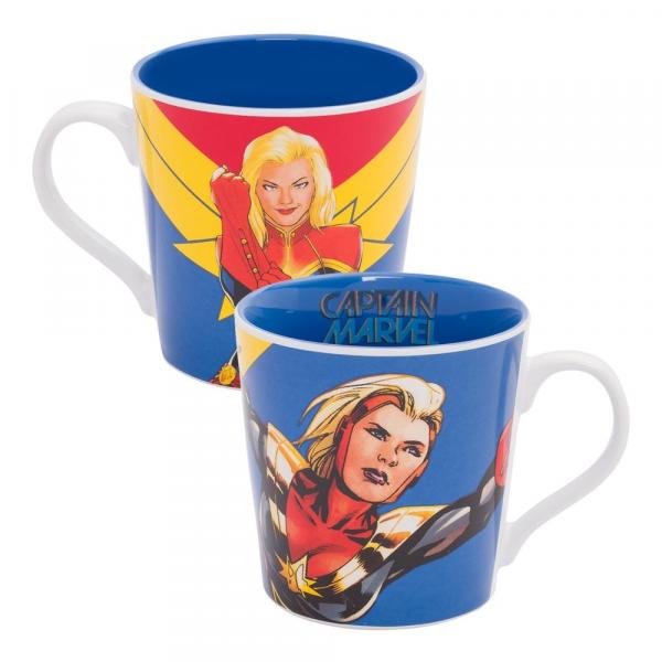 Marvels Female Captain Marvel Image Two-Sided 12 oz Ceramic Mug NEW UNUSED picture