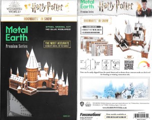 Harry Potter Hogwarts School In Snow Metal Earth ICONX 3D Steel Model Kit SEALED picture