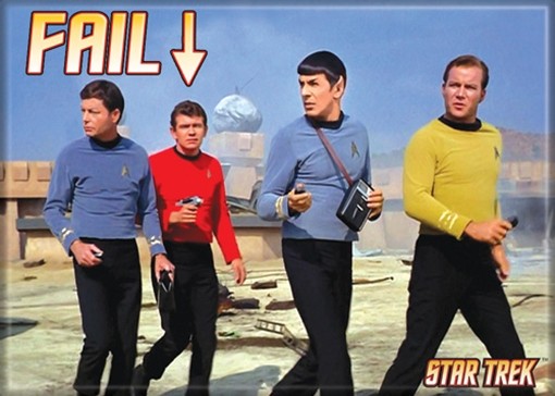 Star Trek: The Original Series Fail Photograph Magnet, NEW UNUSED picture