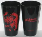 Nightmare on Elm Street Movie Freddy Portrait Two Sided Black Pint Glass NEW