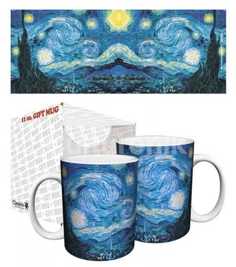 Vincent Van Gogh Starry Night Art 11 oz Ceramic Coffee Mug, NEW UNUSED picture