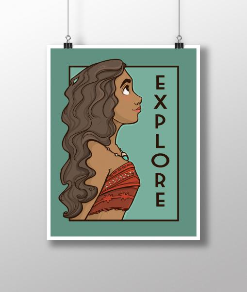 Explore She Series Print
