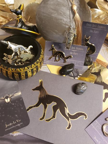 Anubis Gold-Foil Sticker picture