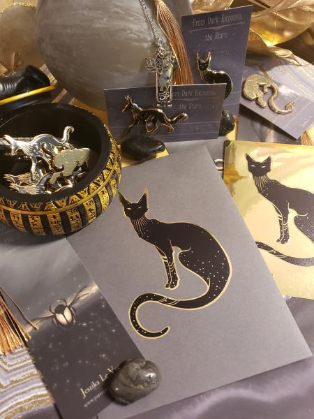 Bastet Gold-Foil Sticker