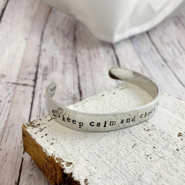 Supernatural Keep calm and check the lore bracelet