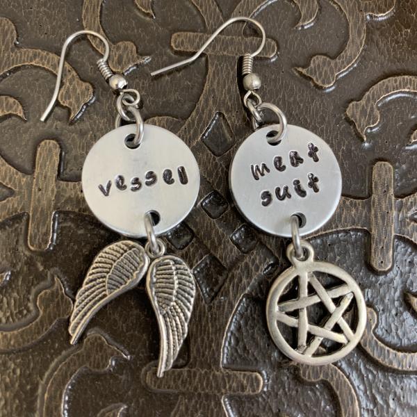 Supernatural Meat suit/Vessel earrings picture