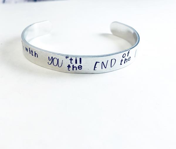 Bucky and Steve I'm with you 'til the end of the line bracelet picture