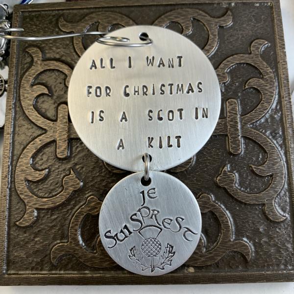 Outlander Christmas ornament- All I want/Scot in kilt