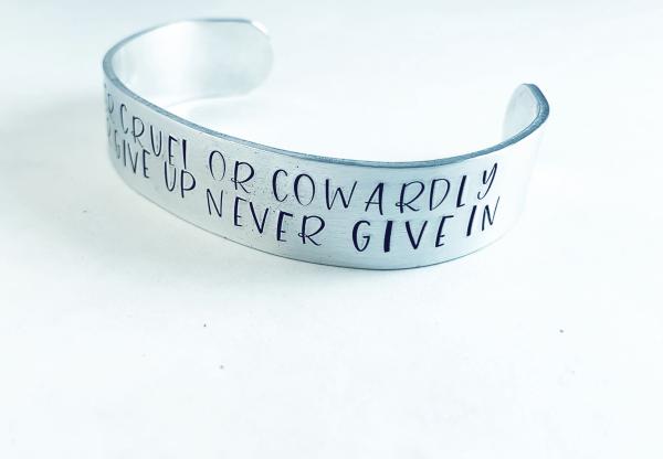 Doctor Who bracelet- Never cruel or cowardly... picture