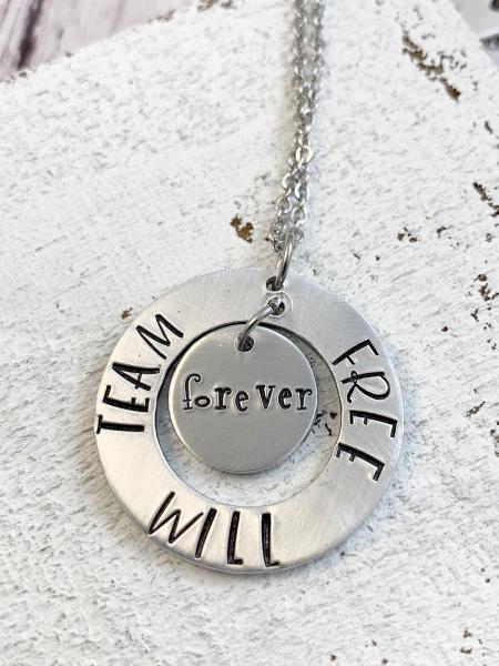 Supernatural necklace- Team free will forever
