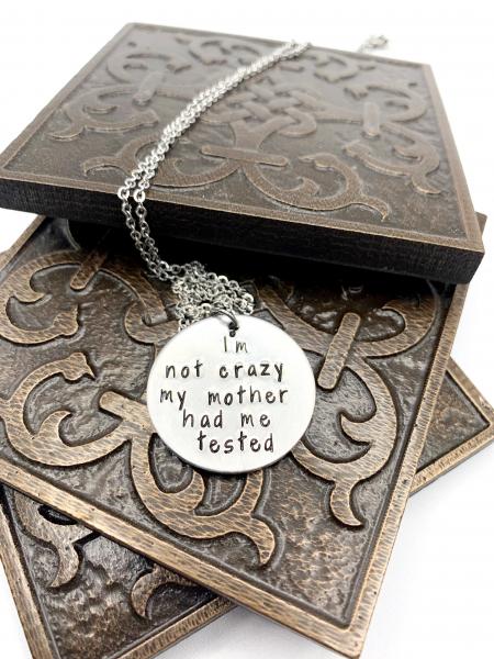 Big Bang Theory- I'm not crazy necklace picture