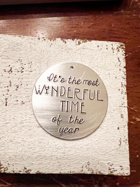 Ornament- Most winderful time picture