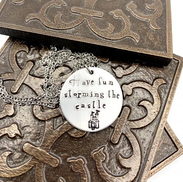 Princess Bride necklace- Storming the castle