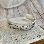 Vulcan in the streets, Klingon in the sheets bracelet
