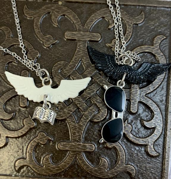 Good Omens best friends necklace set- set of two necklaces