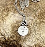 Charmed power of three necklace