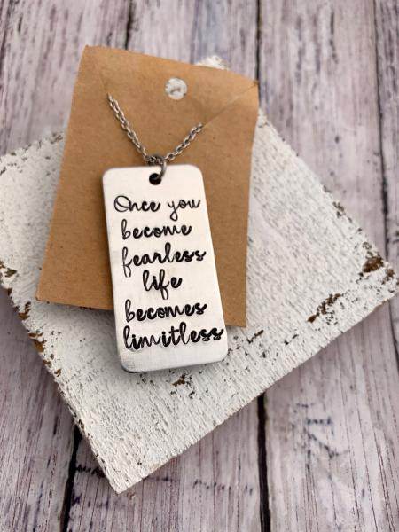 Fearless necklace picture