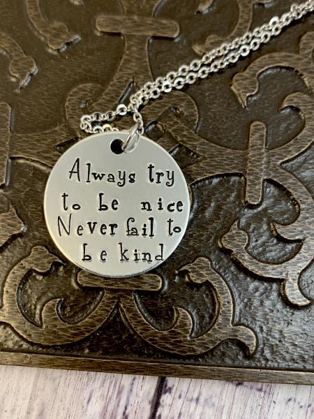 Doctor Who necklace- Nice and Kind picture