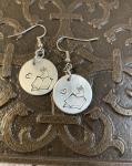 Bookworm earrings- heart