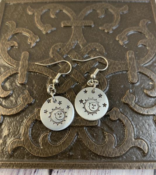 Moon and star earrings