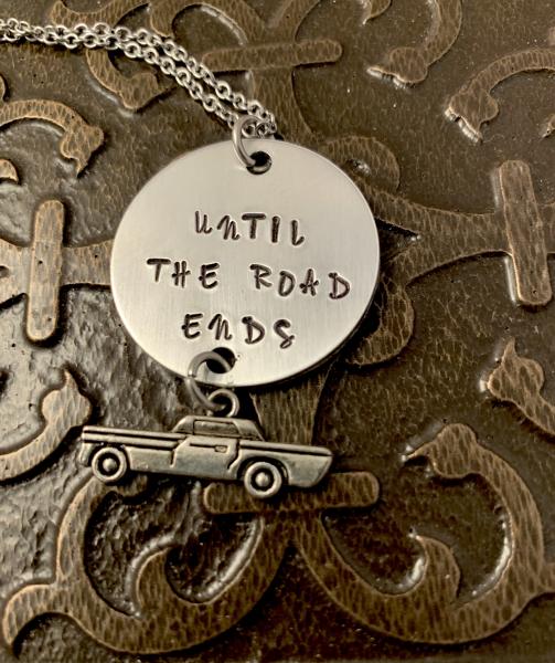 Supernatural necklace- Until the road ends picture
