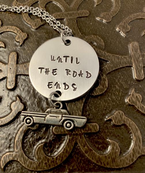 Supernatural necklace- Until the road ends