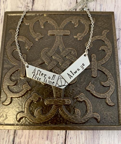 HP necklace chevron- Always picture