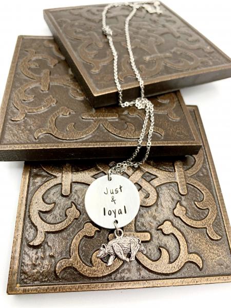 HP Just and Loyal necklace picture