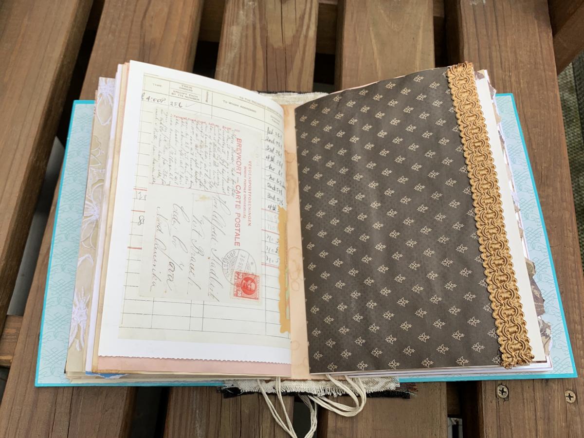 Celtic knot teal Journal Handmade picture