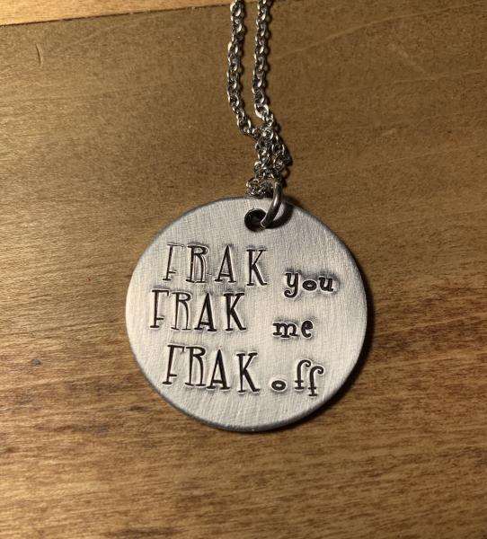 Battlestar Galactica necklace- Frak picture