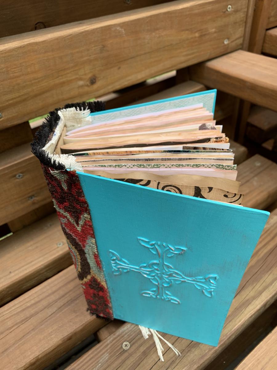 Celtic knot teal Journal Handmade picture