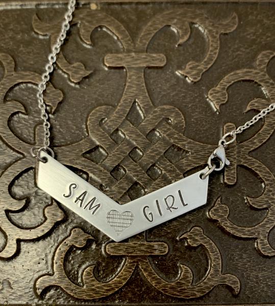 Supernatural necklace- chevron Sam girl picture