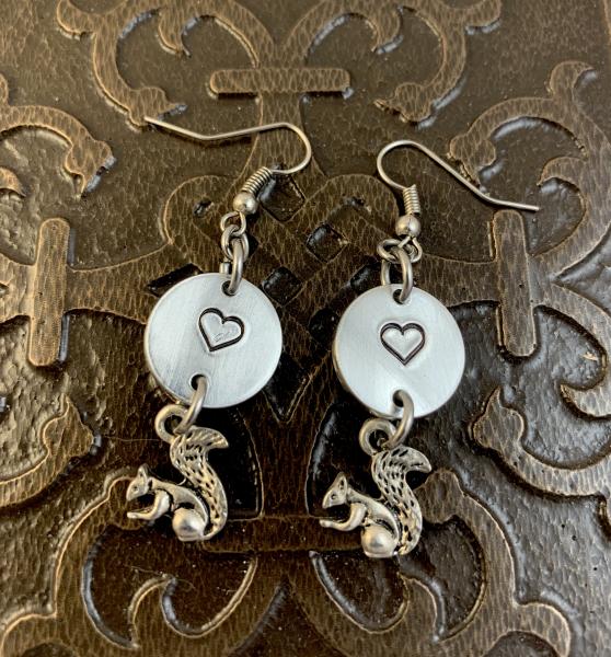 Supernatural earrings- love squirrel picture