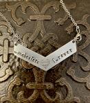 Supernatural necklace chevron- Winchesters forever