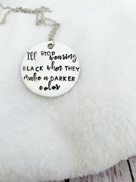 Wednesday Addams necklace- I'll stop wearing black