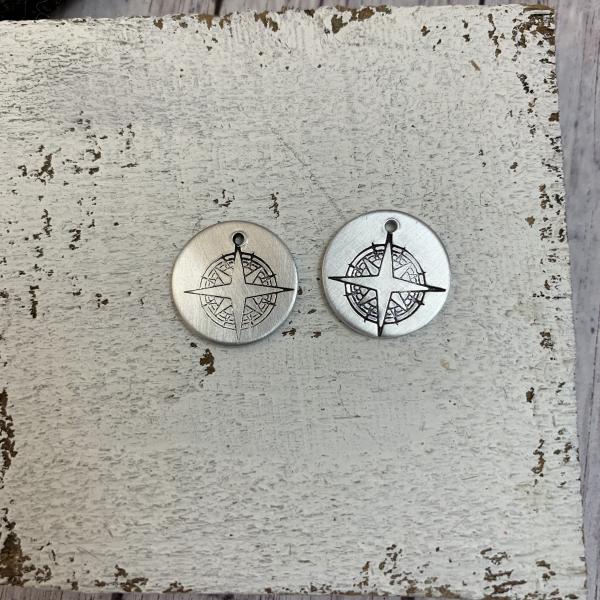 Compass earrings-EAR WIRES WILL BE ADDED picture