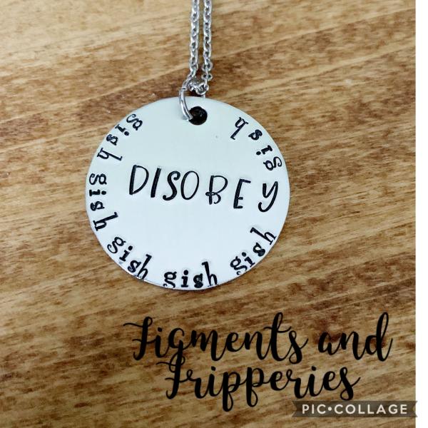 GISH necklace- Disobey