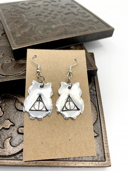 Owl earrings with hallows picture