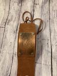 Alice in Wonderland Caterpillar bracelet- copper/leather
