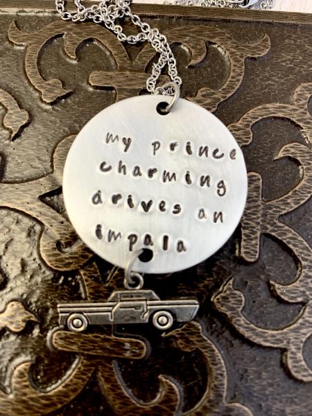 Supernatural necklace- prince charming impala picture