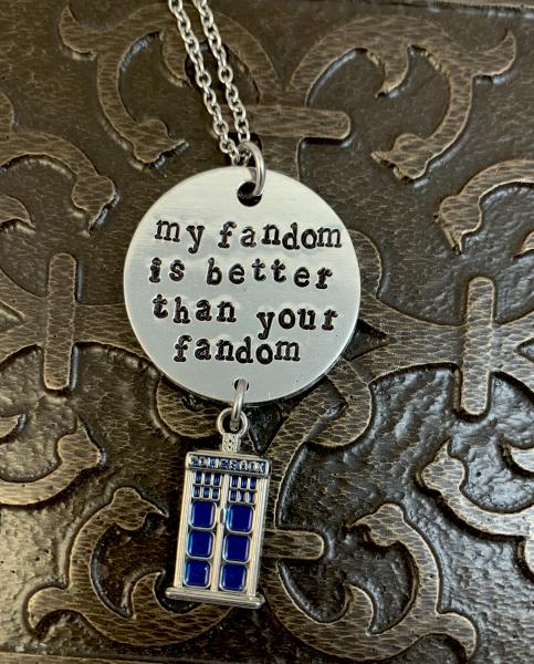 Doctor Who necklace- My fandom is better