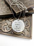 So many books so little time necklace