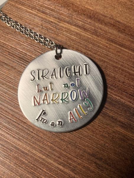 Rainbow/Pride necklace- Ally