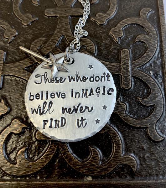 Magic quote necklace picture