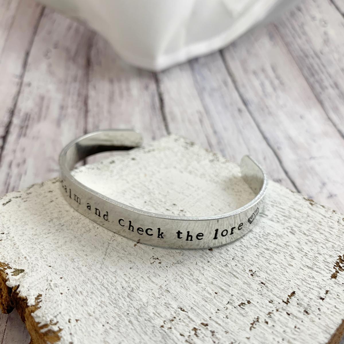 Supernatural Keep calm and check the lore bracelet picture