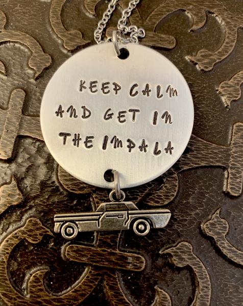 Supernatural necklace- Keep calm impala